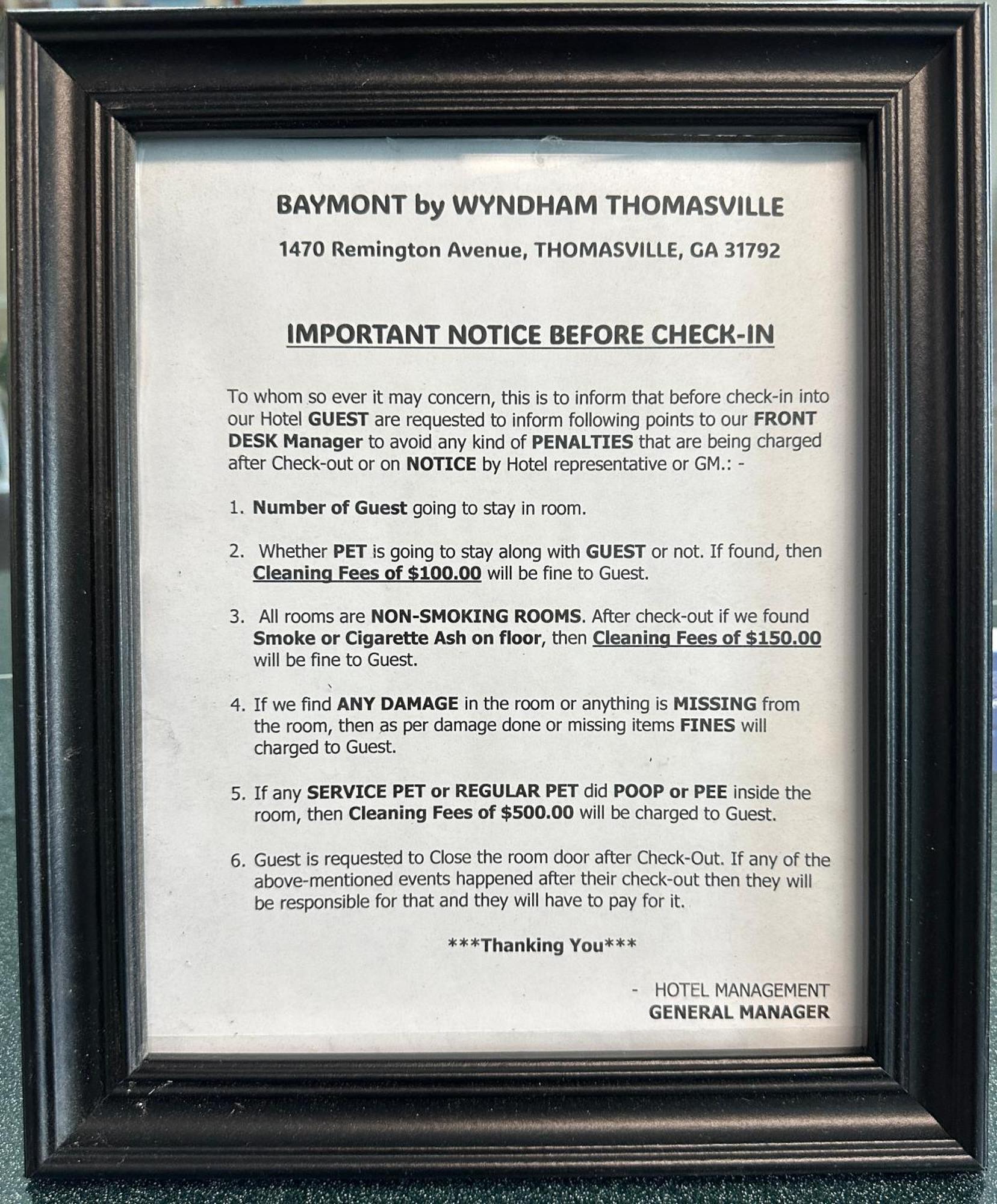 Baymont By Wyndham Thomasville Exterior foto
